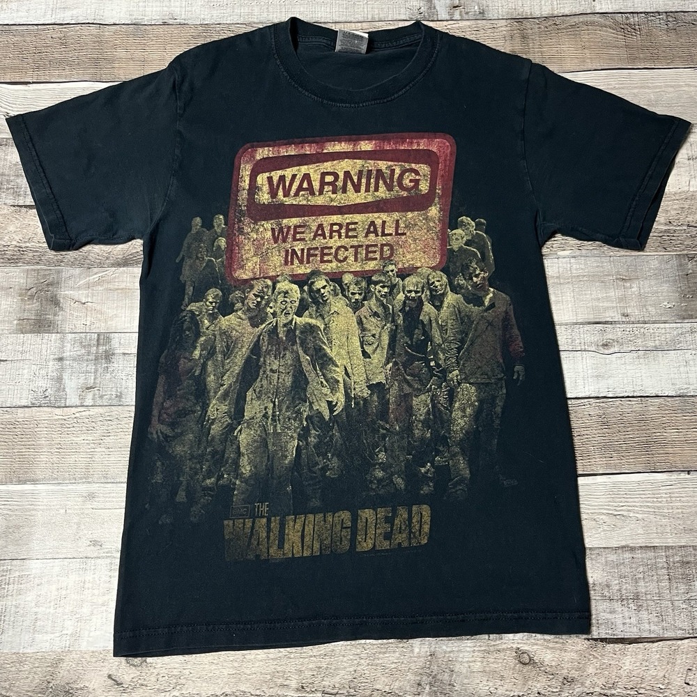 Walking Dead Shirt Size Small AMC Zombies We Are All Infected Horror Tee